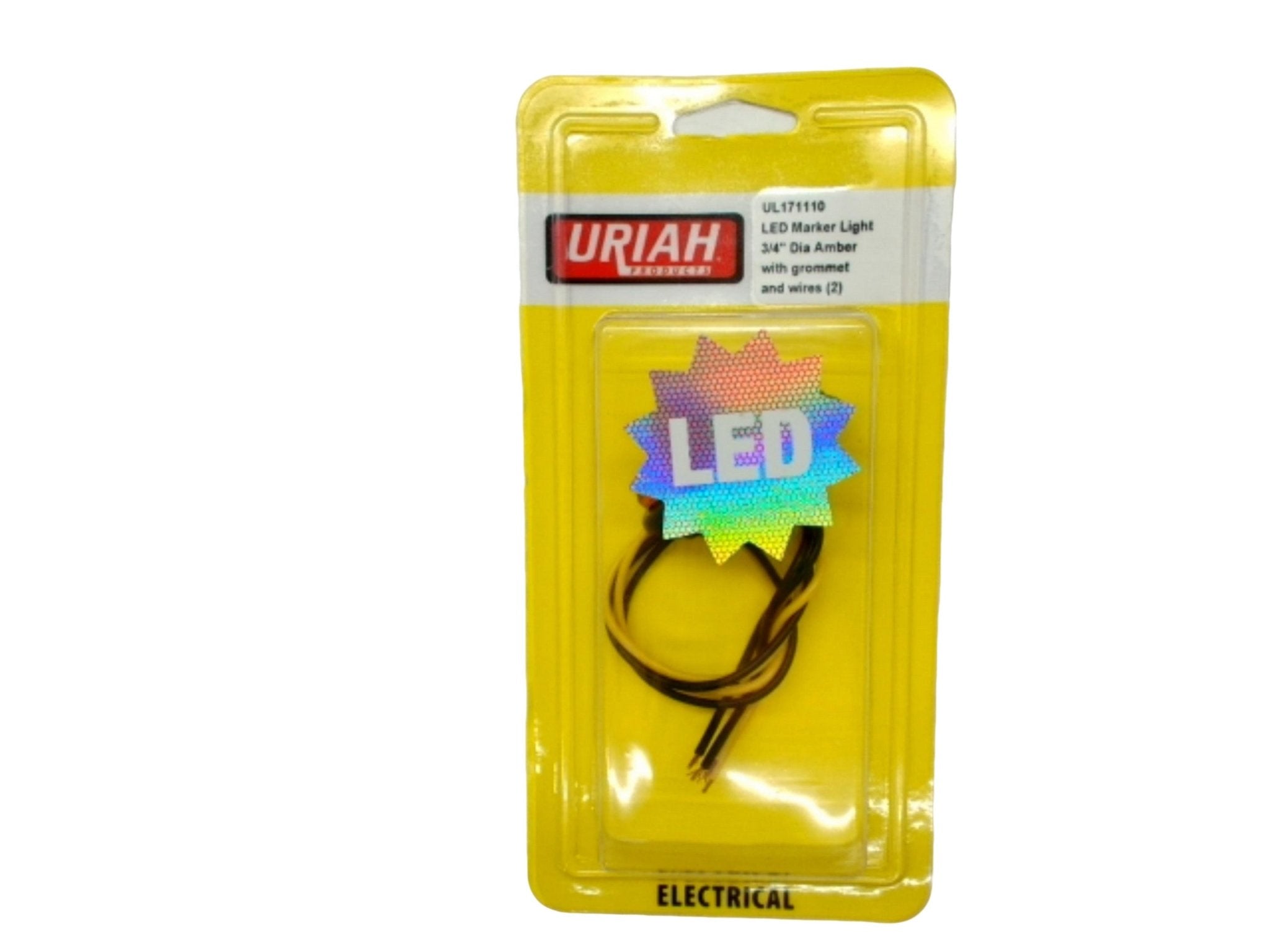 Amber LED Marker Light 3/4" with Grommet - Uriah - Brantford Surplus