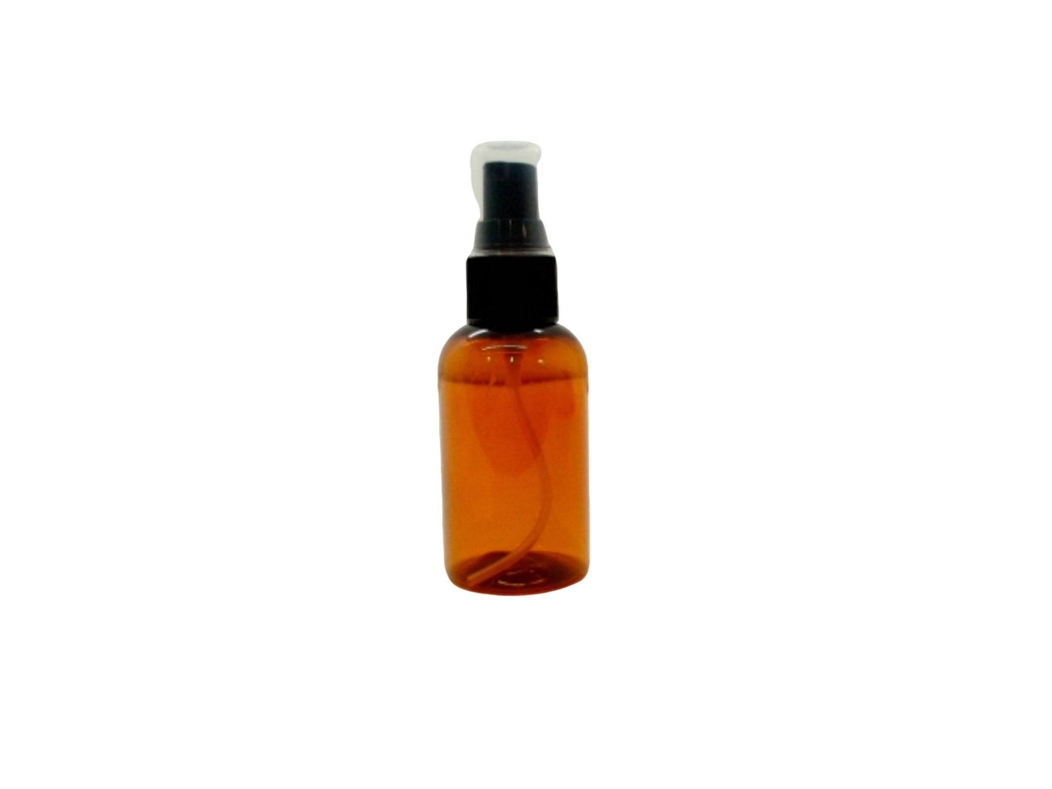 Amber Plastic Fine Mist Spray Bottle - Refillable Container - Brantford Surplus