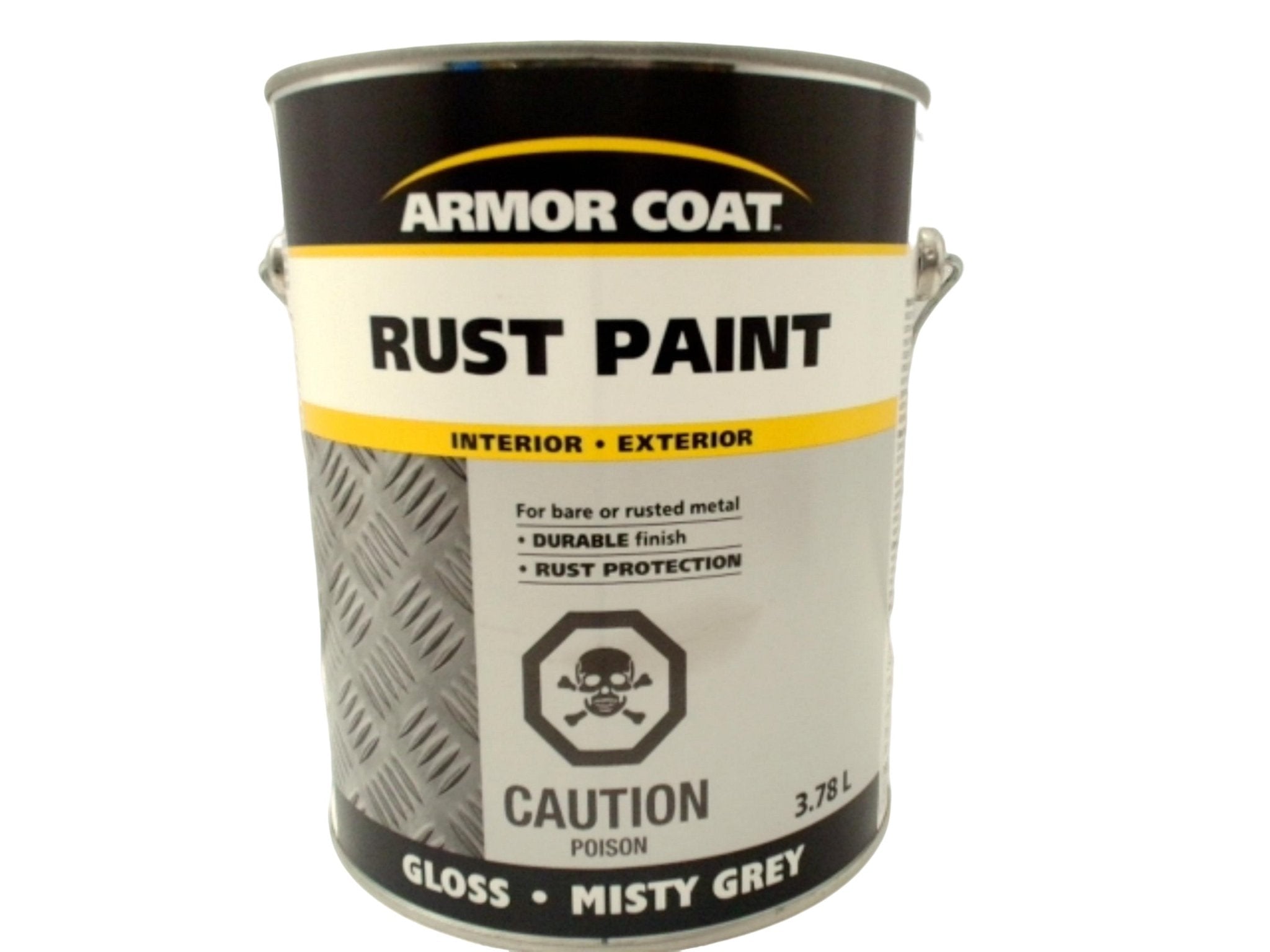Armor Coat Rust Paint Gallon - Indoor Outdoor Grey - Brantford Surplus