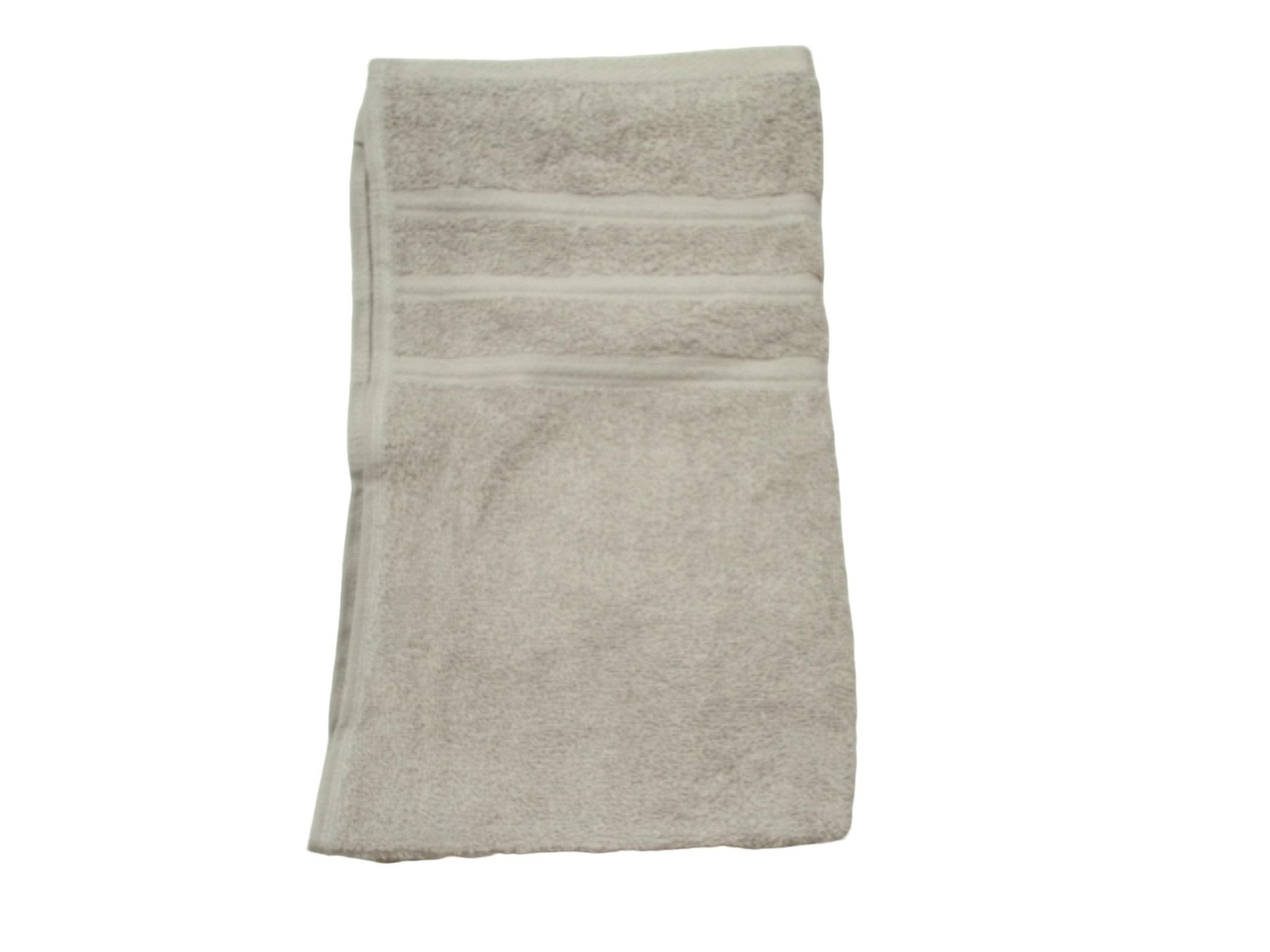 Atman Pearl Grey Cotton Hand Towel 16"x26" - Brantford Surplus