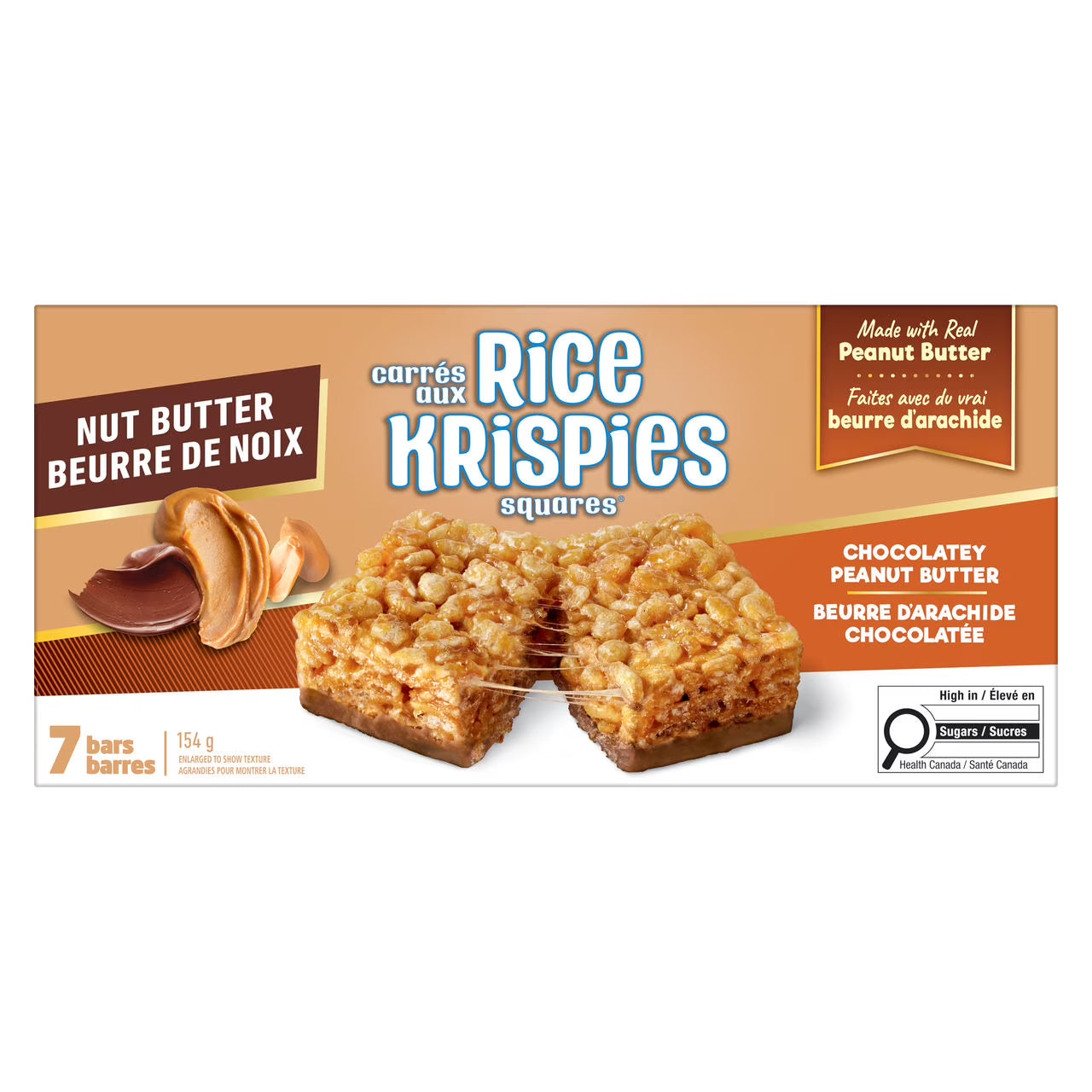 Rice Krispies Squares, Chocolatey Peanut Butter, 7-Pack