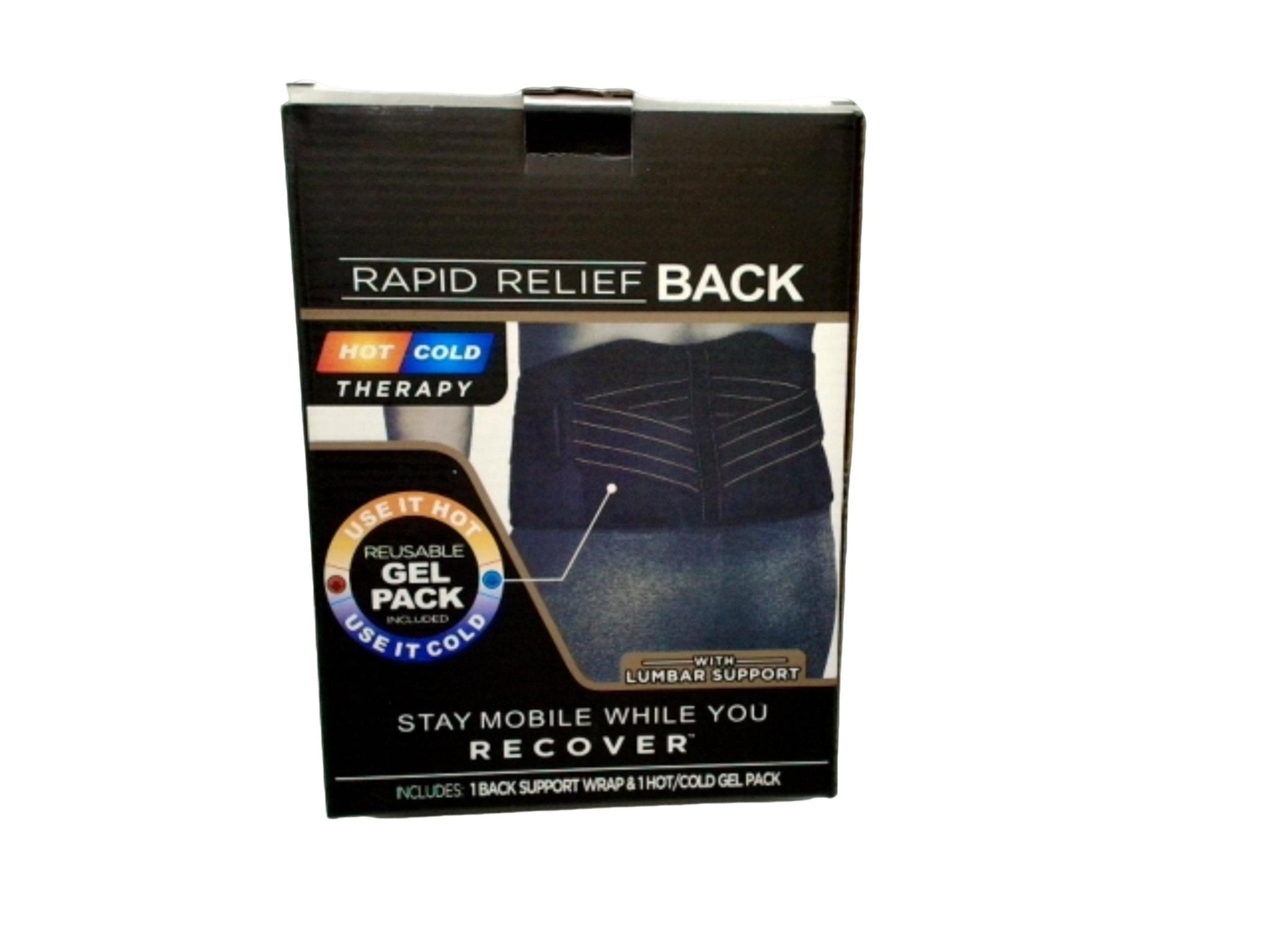Back Support Brace with Hot Cold Gel Pack Therapy - Brantford Surplus