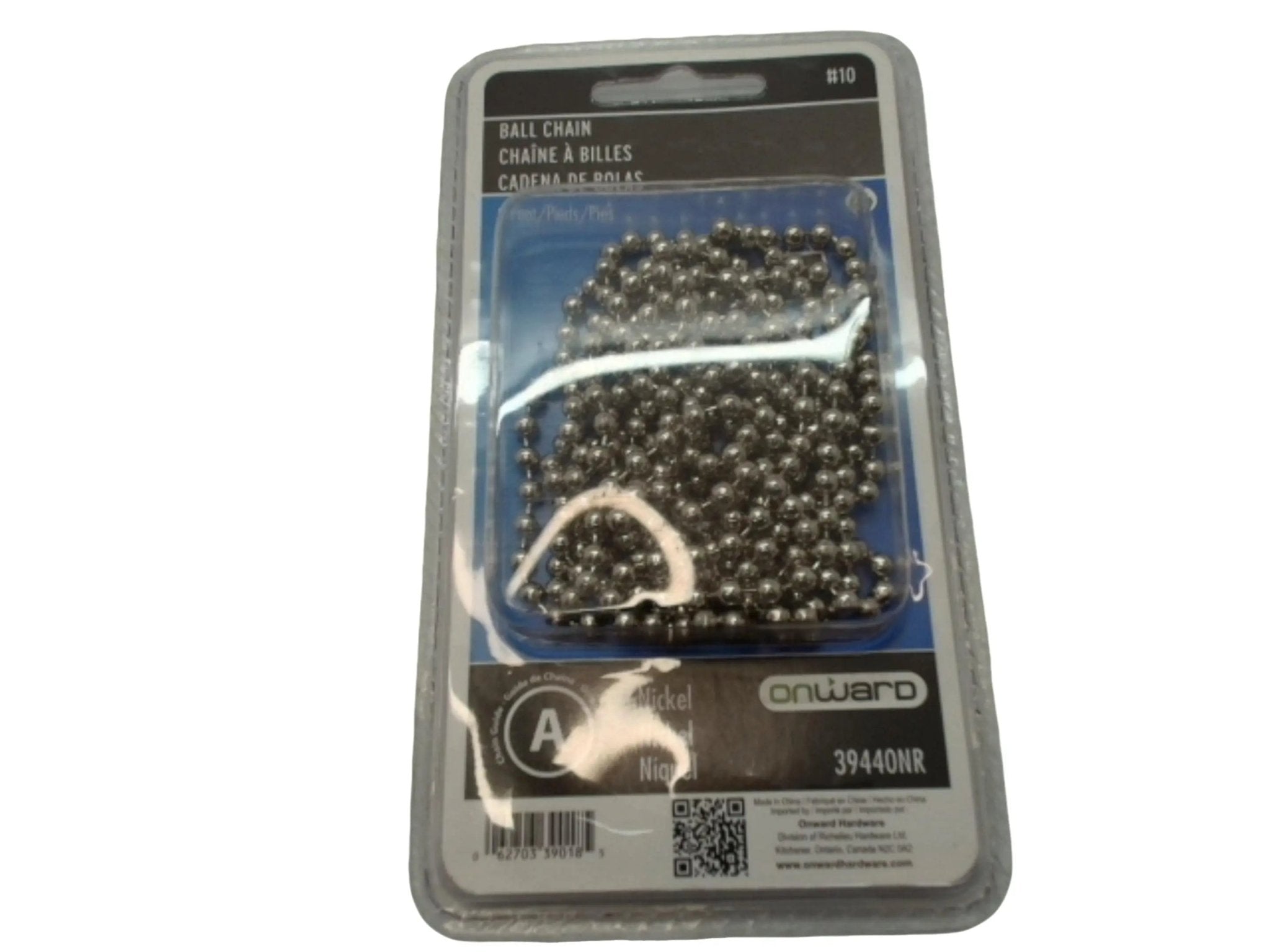 Ball Chain Nickel 8ft Onward - Brantford Surplus