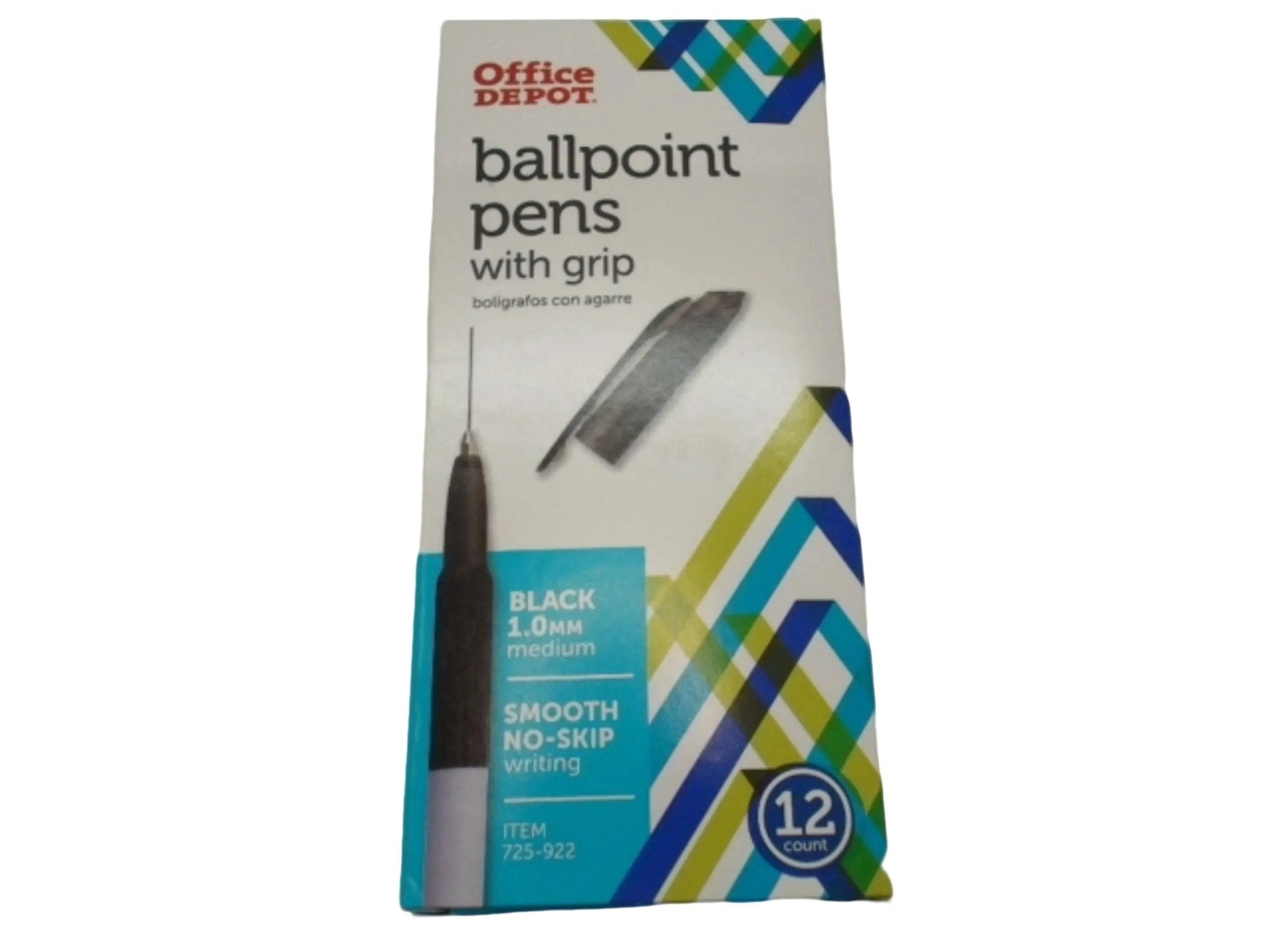 Ballpoint Pens 12pk. Black Office Depot - Brantford Surplus