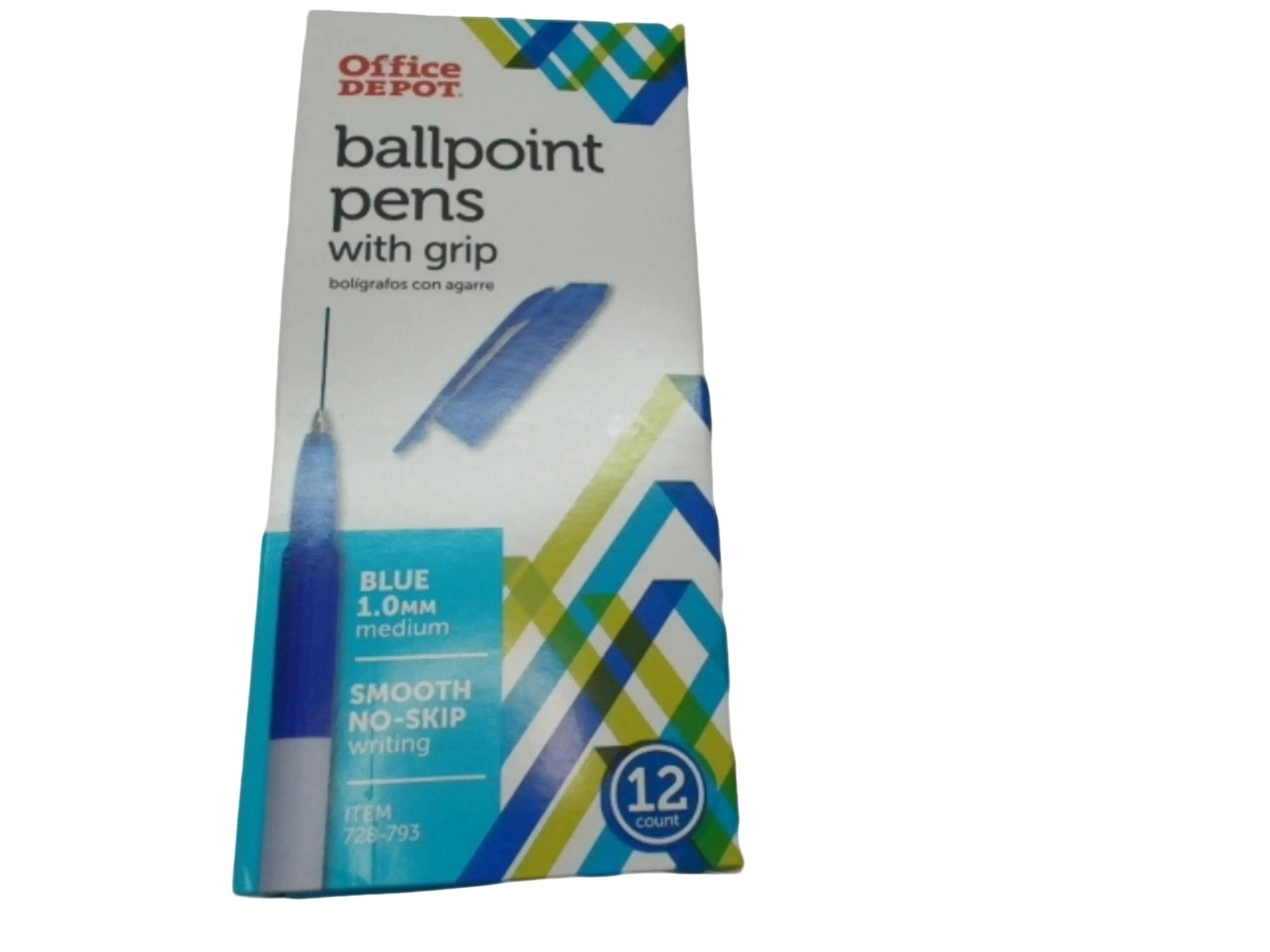 Ballpoint Pens 12pk. Blue Office Depot - Brantford Surplus