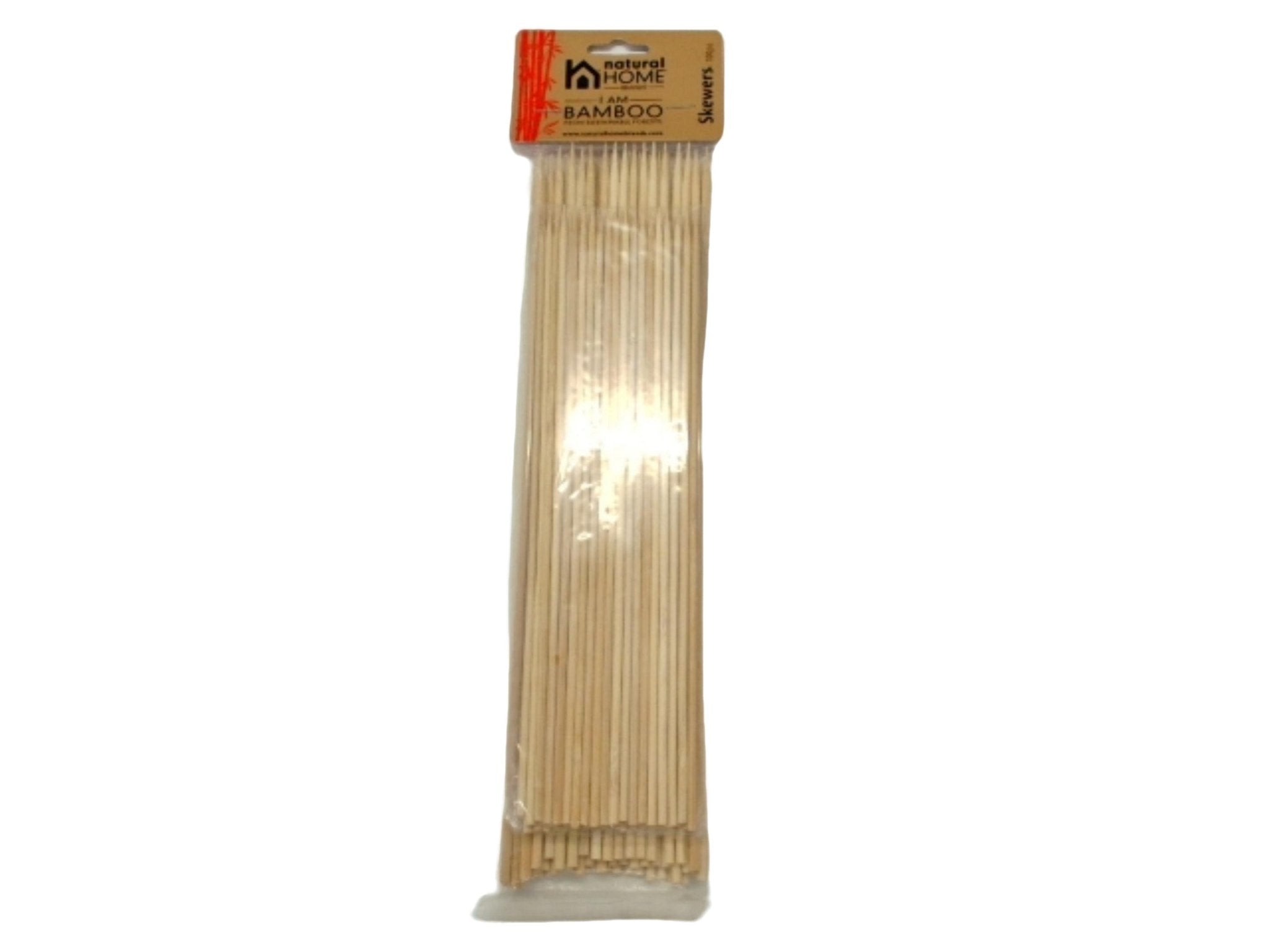 Bamboo Skewers 100 Pack - Natural BBQ Sticks - Brantford Surplus