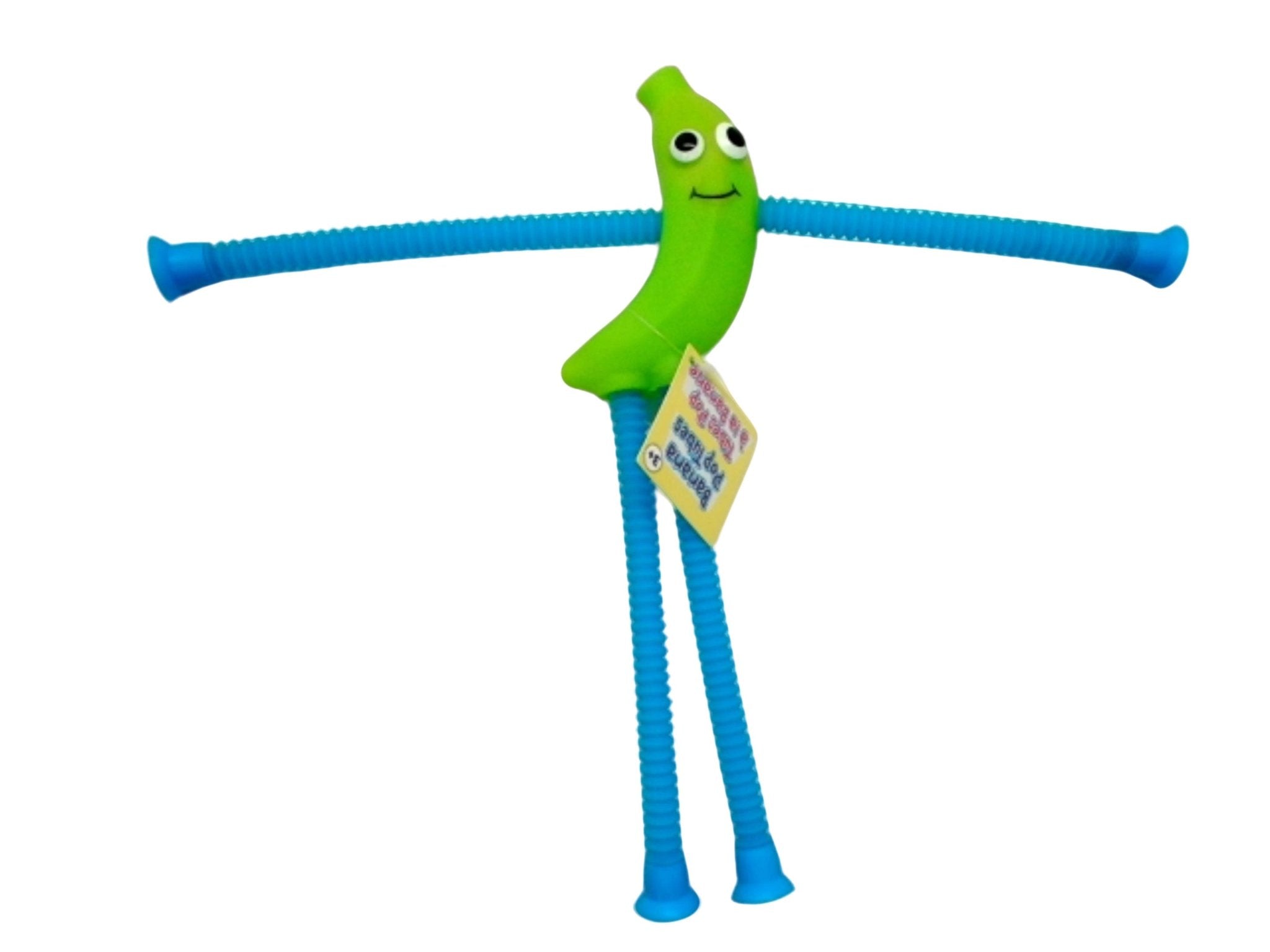 Banana pop tube toy - Brantford Surplus