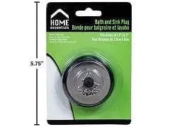 Bath and Sink Plug fits 1.5 - 2 inch 3.8 - 5cm drain - Brantford Surplus