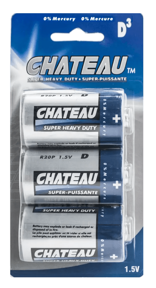 Batteries D 3 pack super heavy duty - Brantford Surplus