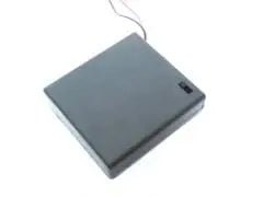 Battery Holder for 4 AA Batteries with Cover - Brantford Surplus