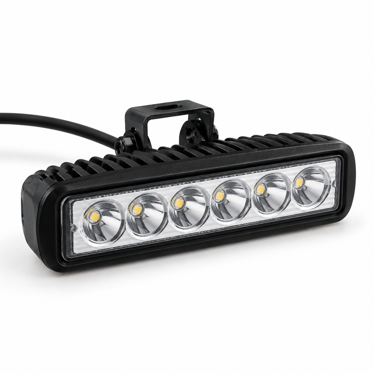 Fog light 18 watt 6 LED x 3 watts each 60 degree beam 12-24 volt DC