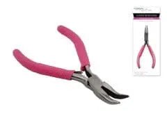 Beading/Jewelry Tool: Curved Nose Pliers w/Soft... - Brantford Surplus