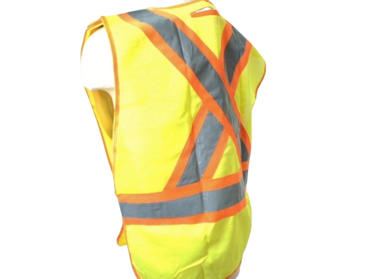 Bedrok Lime Safety Vest - Universal Size High Visibility - Brantford Surplus