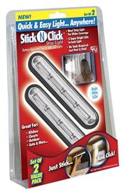 Stick N Click LED Strip Lights 2-Pack As Seen On TV