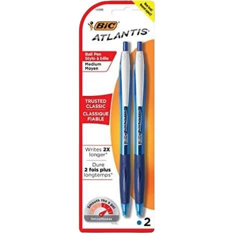 BIC Medium Blue Ballpoint Pens 2 Pack - Brantford Surplus