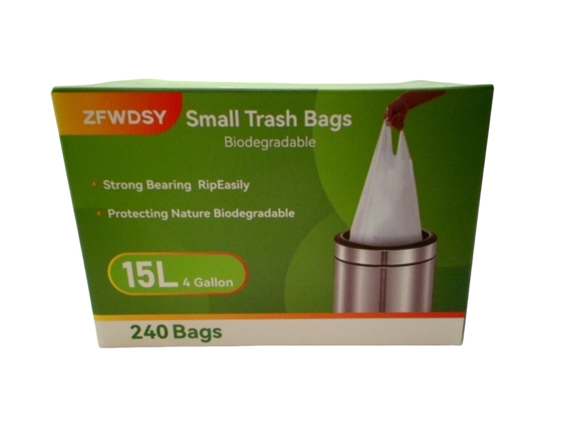 Biodegradable Small Trash Bags 15L - 240 Ct Zfwdsy - Brantford Surplus