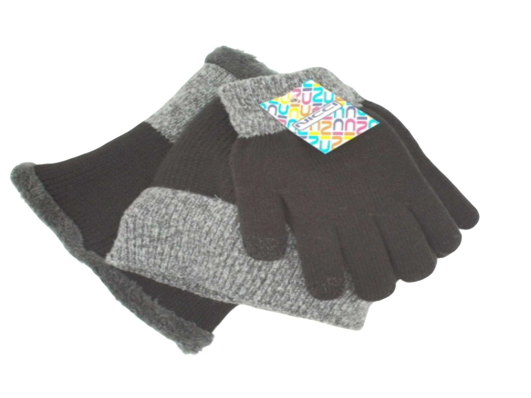 Black Thermal Gloves Hat Neck Warmer Set - Nicci - Brantford Surplus