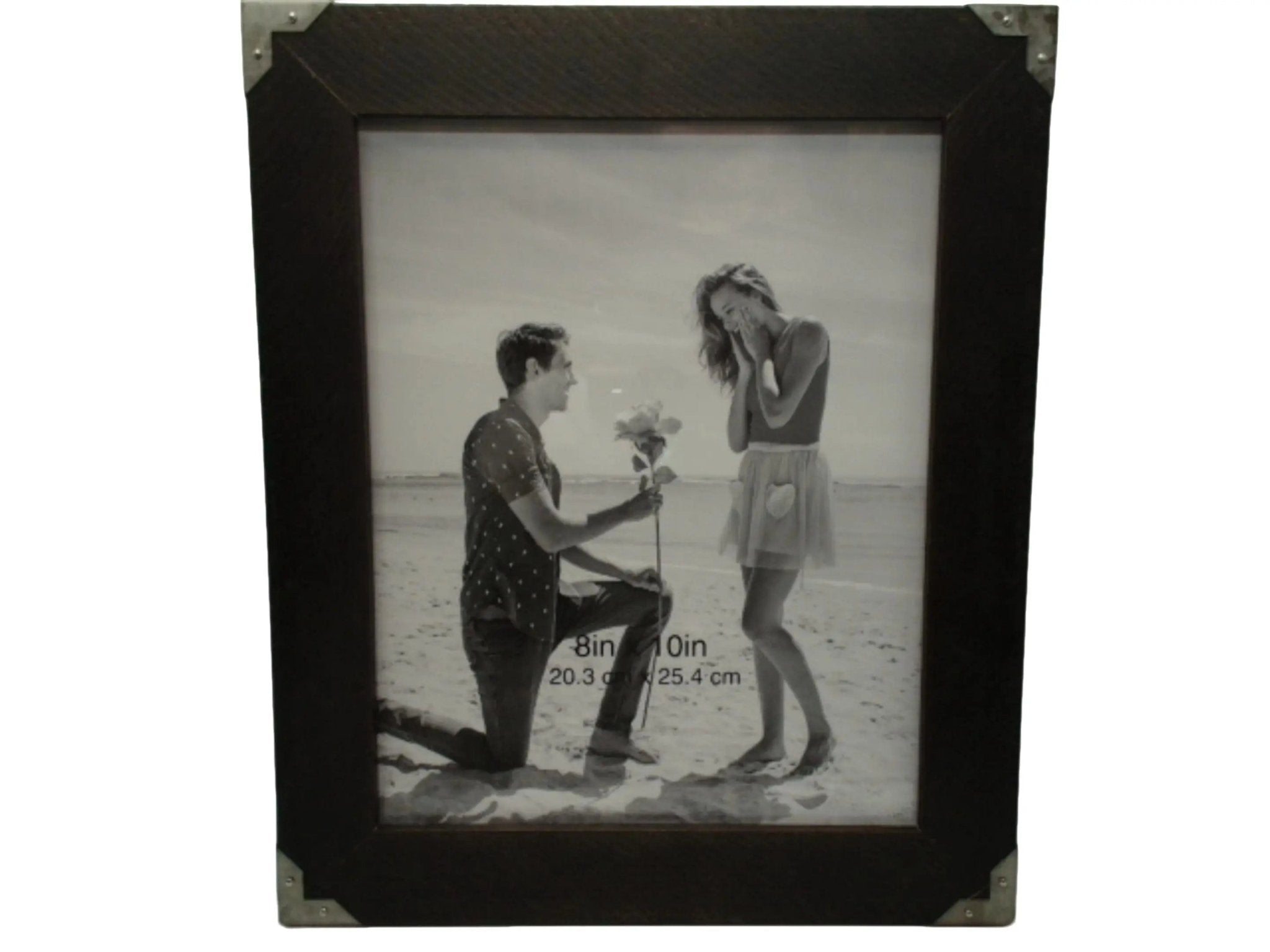 Black Wooden Picture Frame 8x10 - Wall or Tabletop Display - Brantford Surplus