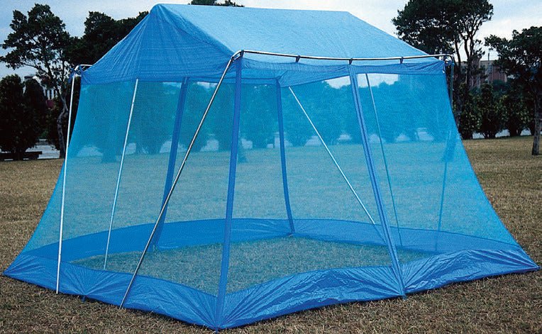 Blue Weatherproof Outdoor Tent House - 12x12 Ft Shelter - Brantford Surplus