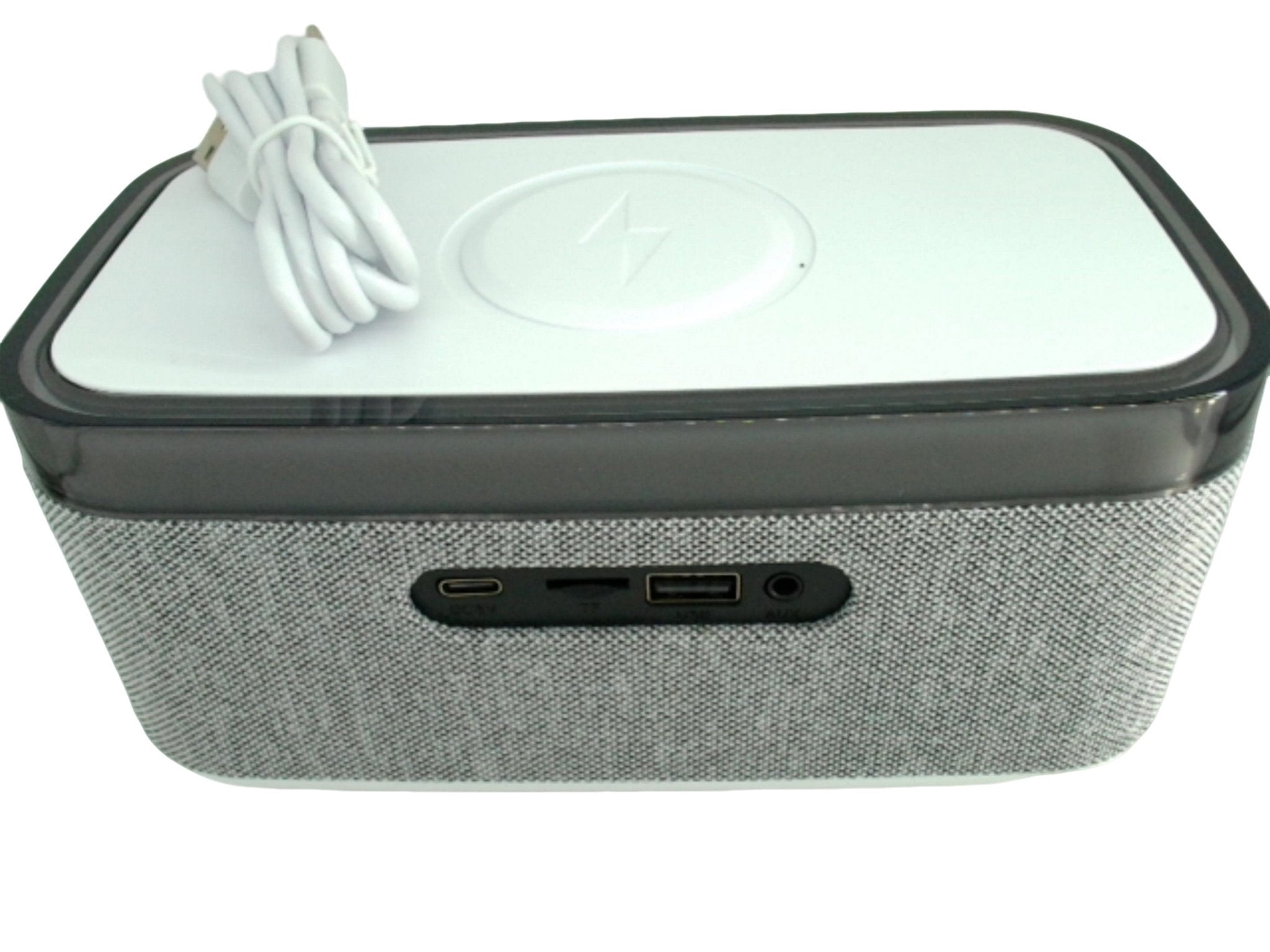 Bluetooth Wireless Speaker with 15 Watt Charger and Clock - Brantford Surplus