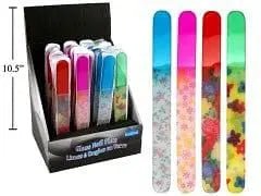 Bodico Glass Nail Files with Prints - Brantford Surplus