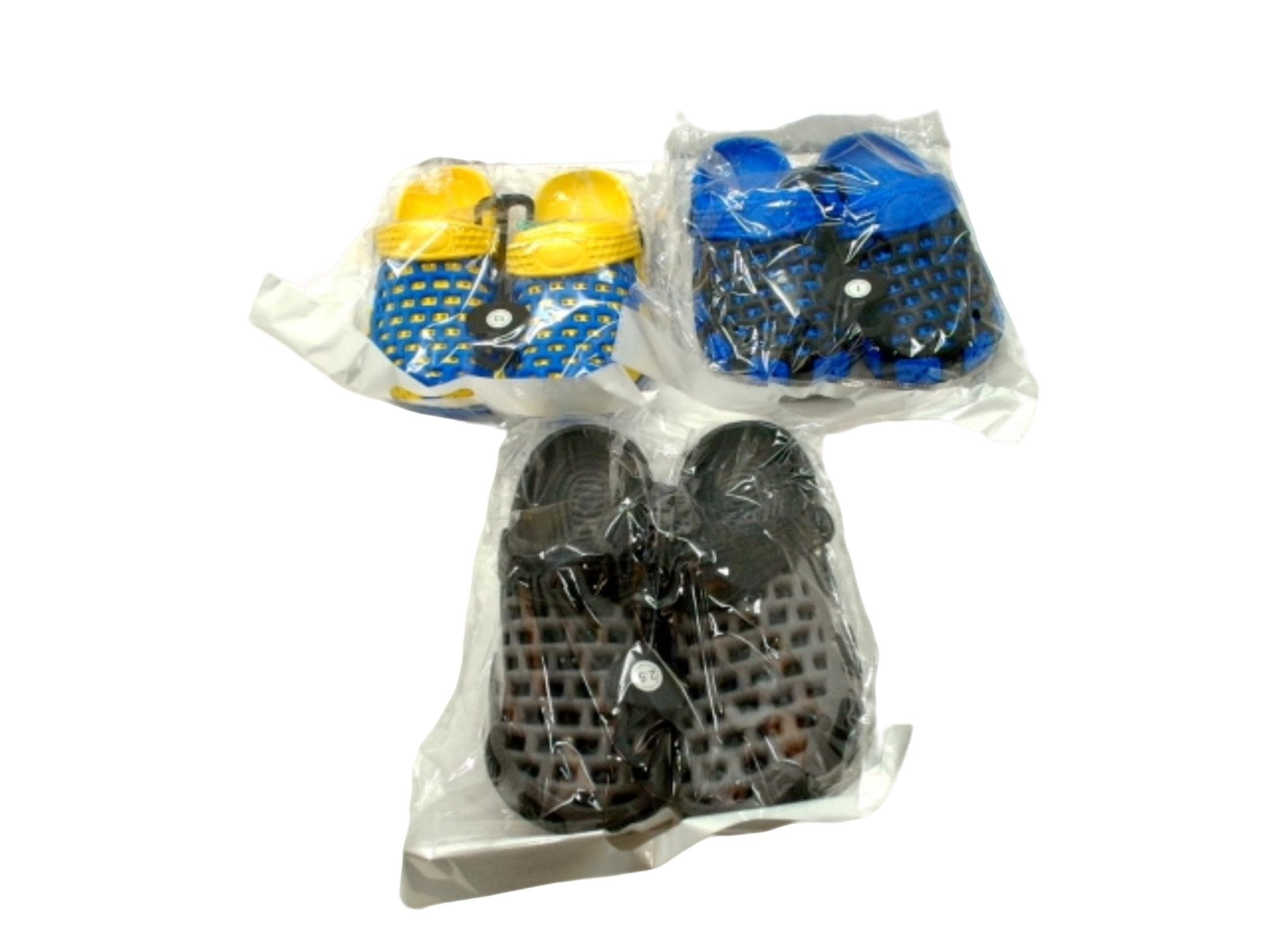 Boys Croc Style Clogs - Two - Tone Assorted Colors Shoes - Brantford Surplus