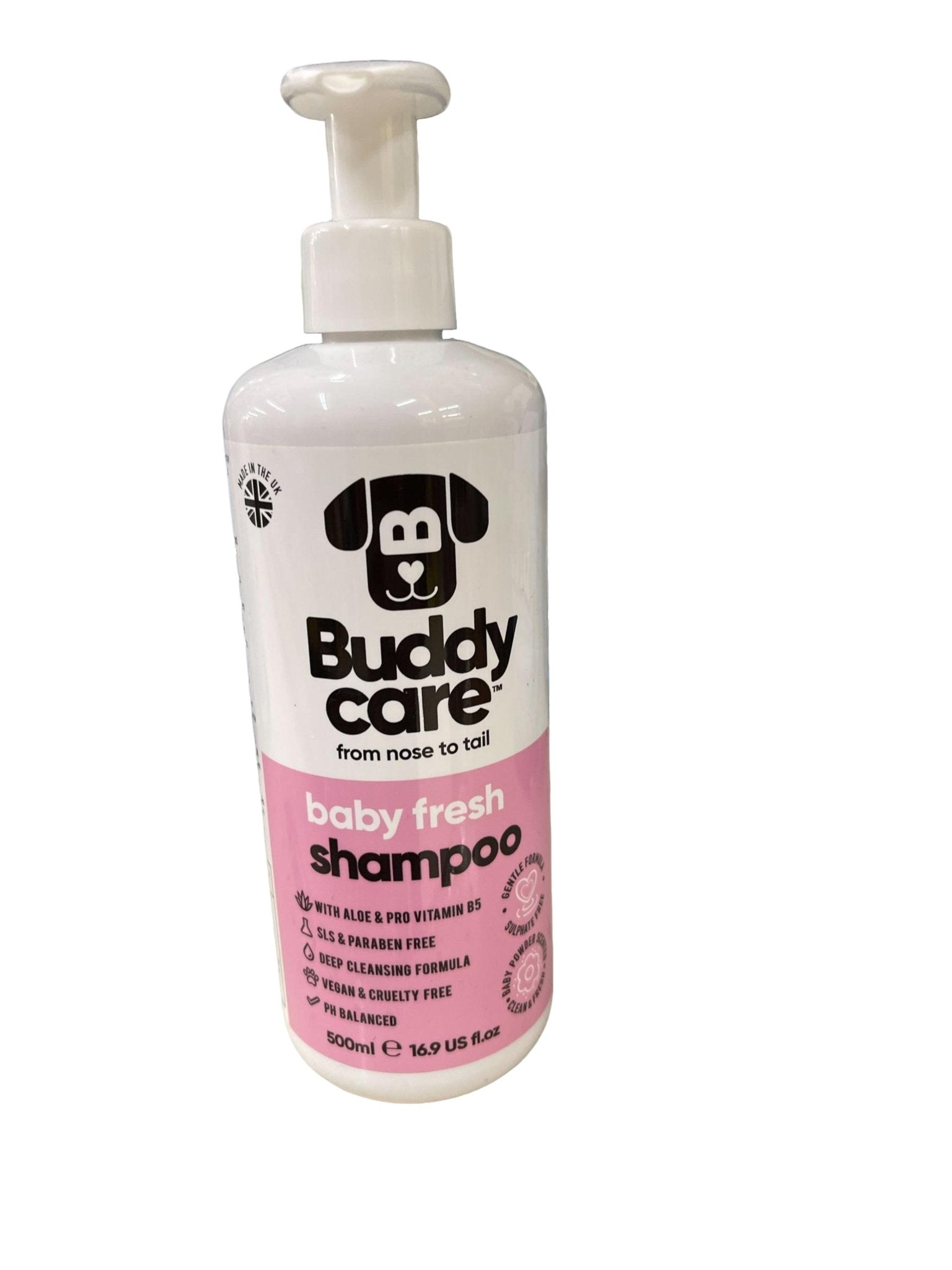 Buddy Dog Shampoo - Fresh Scent Pet Wash 500ml - Brantford Surplus