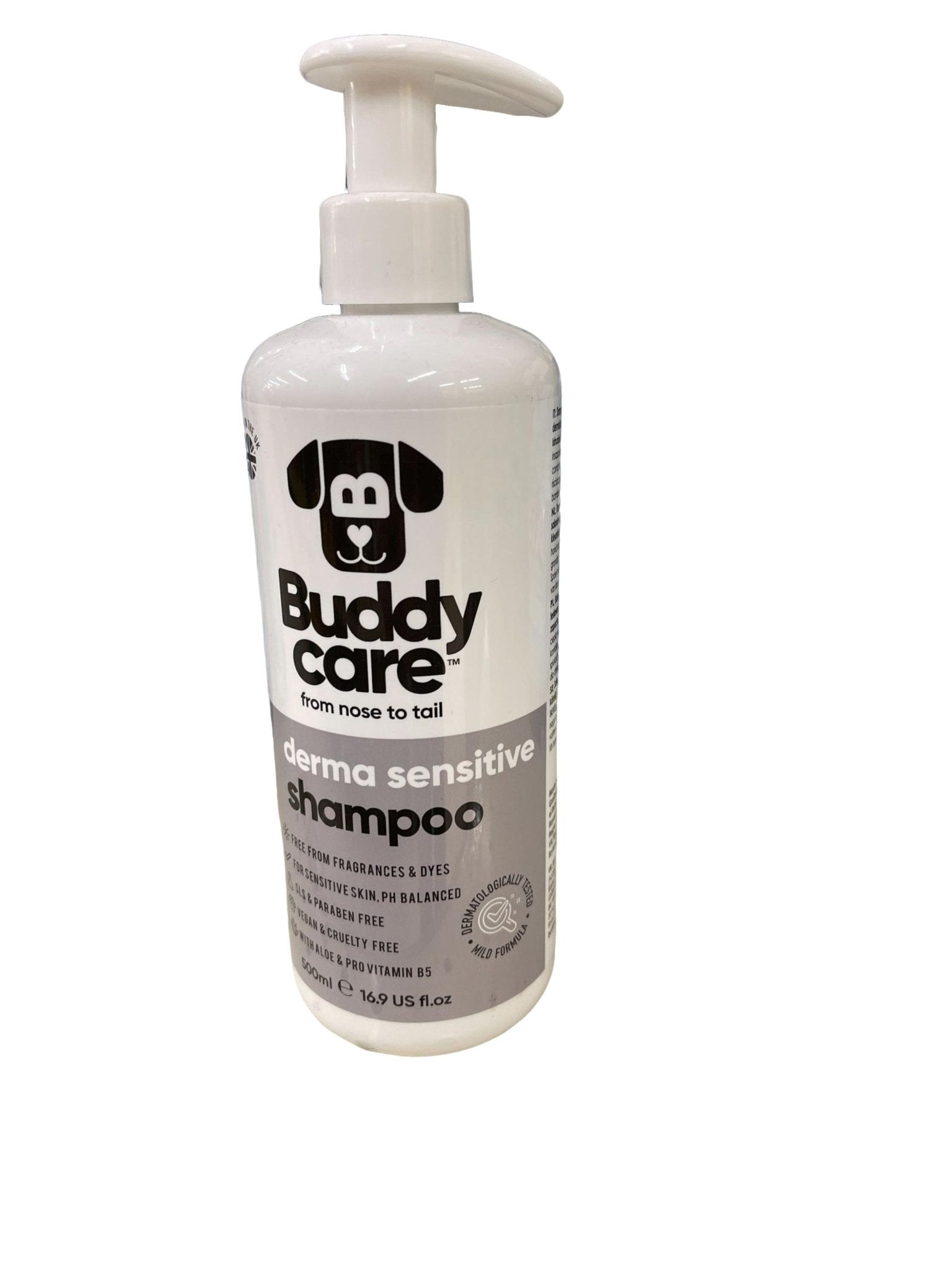 Buddy Sensitive Dog Shampoo - Gentle 500ml Pet Wash - Brantford Surplus
