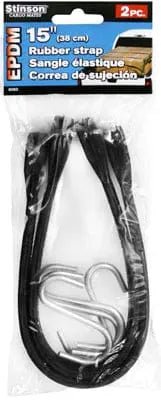 Bungee rubber strap 15" 2pc - Brantford Surplus