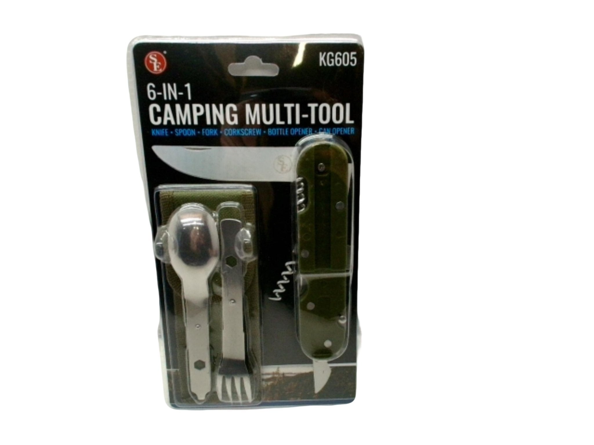 Camping Multi Tool - Compact 6 - in - 1 Survival Gear - Brantford Surplus