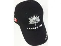 Cap Canada black 150 grey embroidery - Brantford Surplus