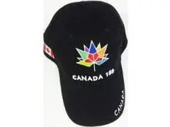 Cap Canada black 150 multicolour embroidery - Brantford Surplus