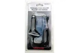 Car charger with micro usb end for most newer cellphones - Brantford Surplus