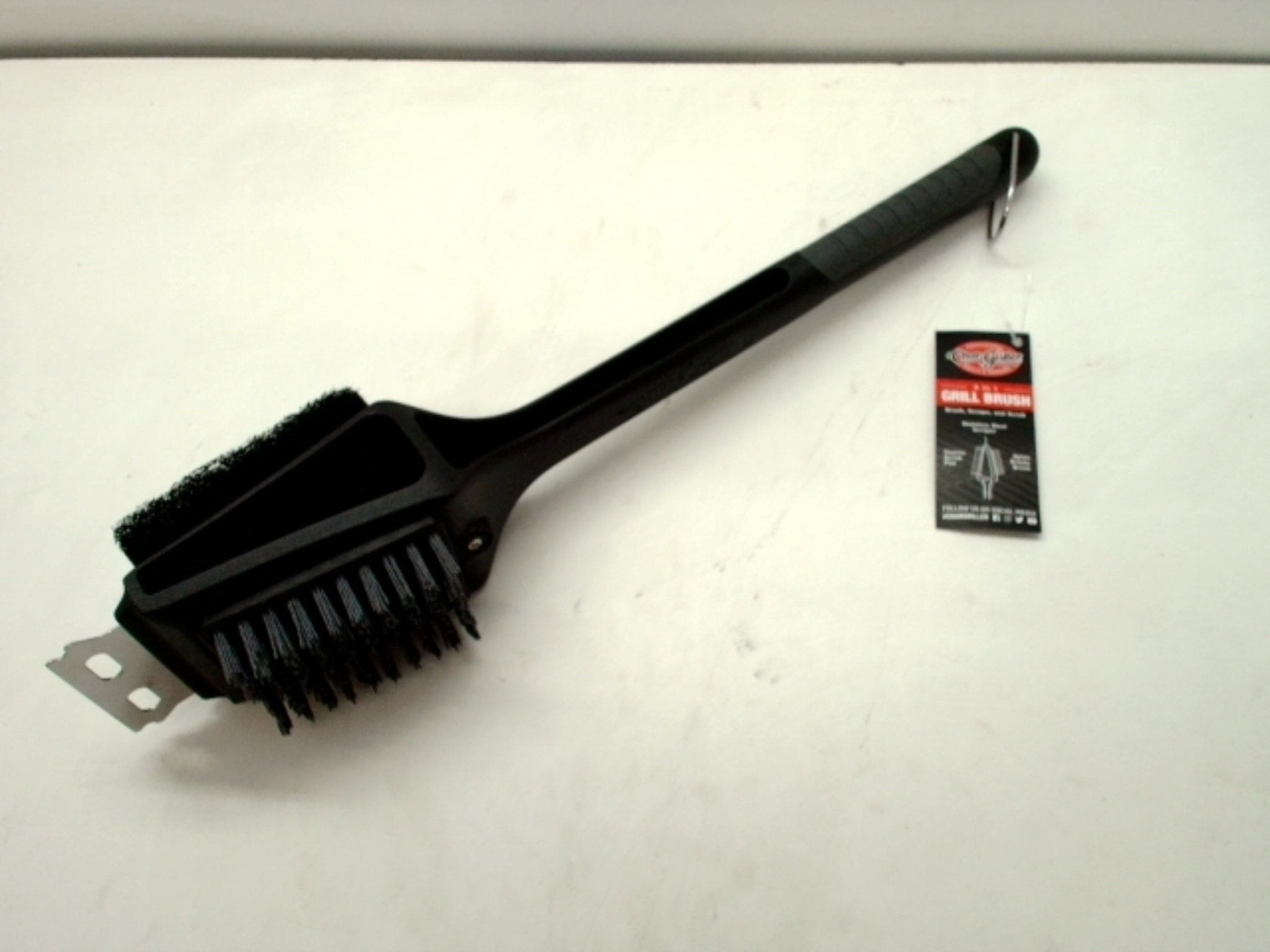 Char - Griller 3 - in - 1 BBQ Grill Brush Cleaner Heavy Duty - Brantford Surplus
