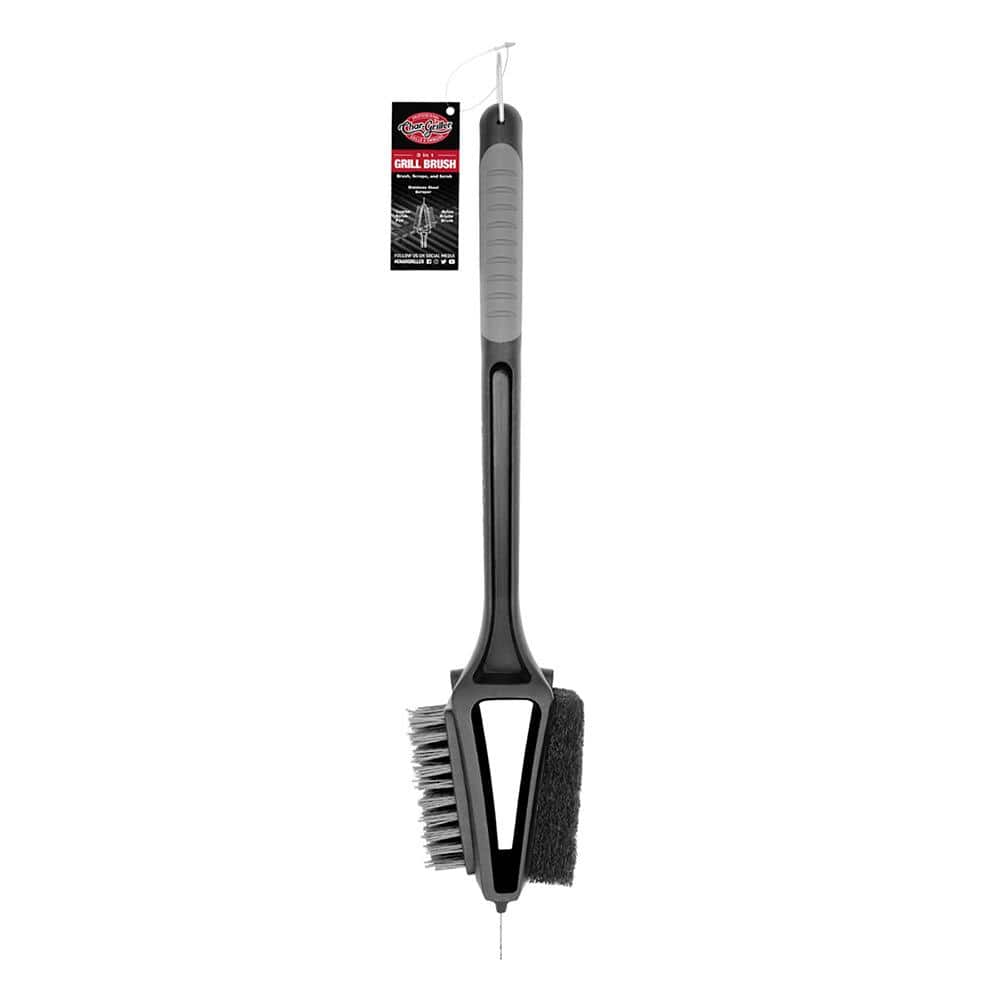 Char - Griller Heavy Duty 3 - in - 1 BBQ Grill Brush - Brantford Surplus