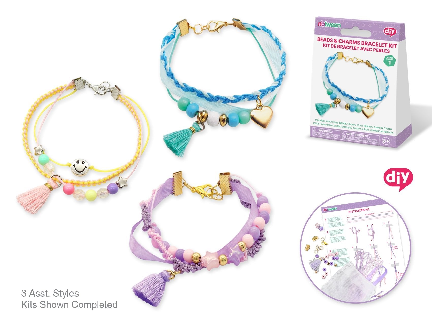 Charm Bead Bracelet Kit - 36 Styles DIY Jewelry - Brantford Surplus