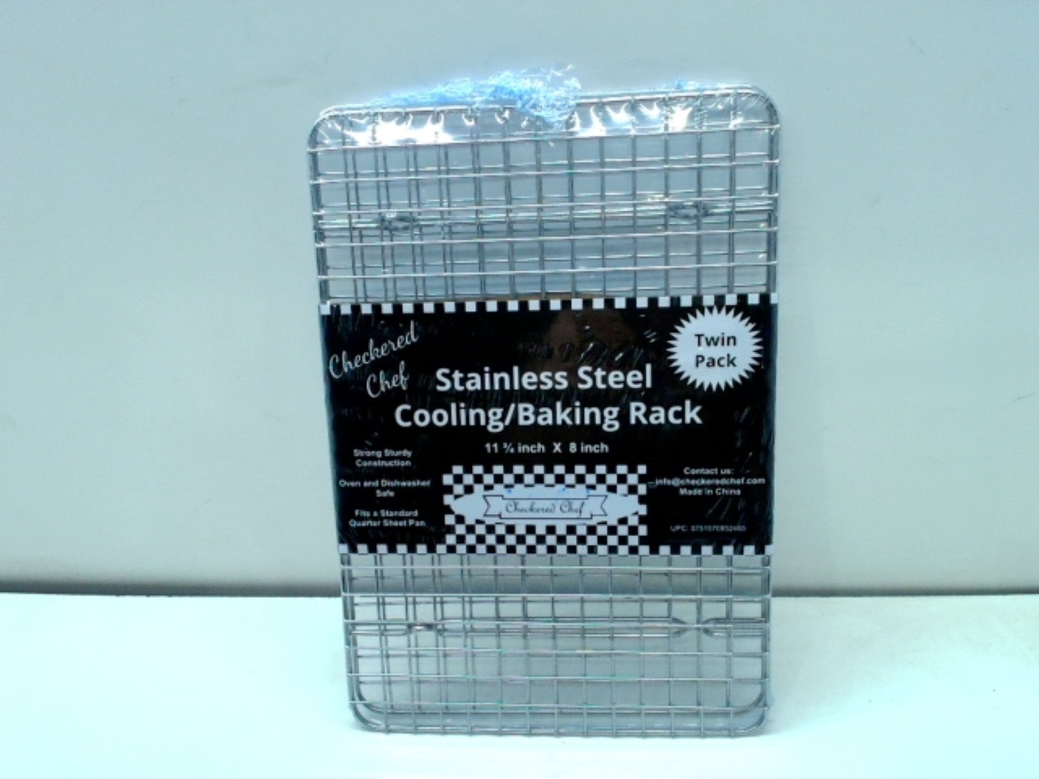 "Checkered Chef Stainless Steel Cooling Baking Racks Set" - Brantford Surplus