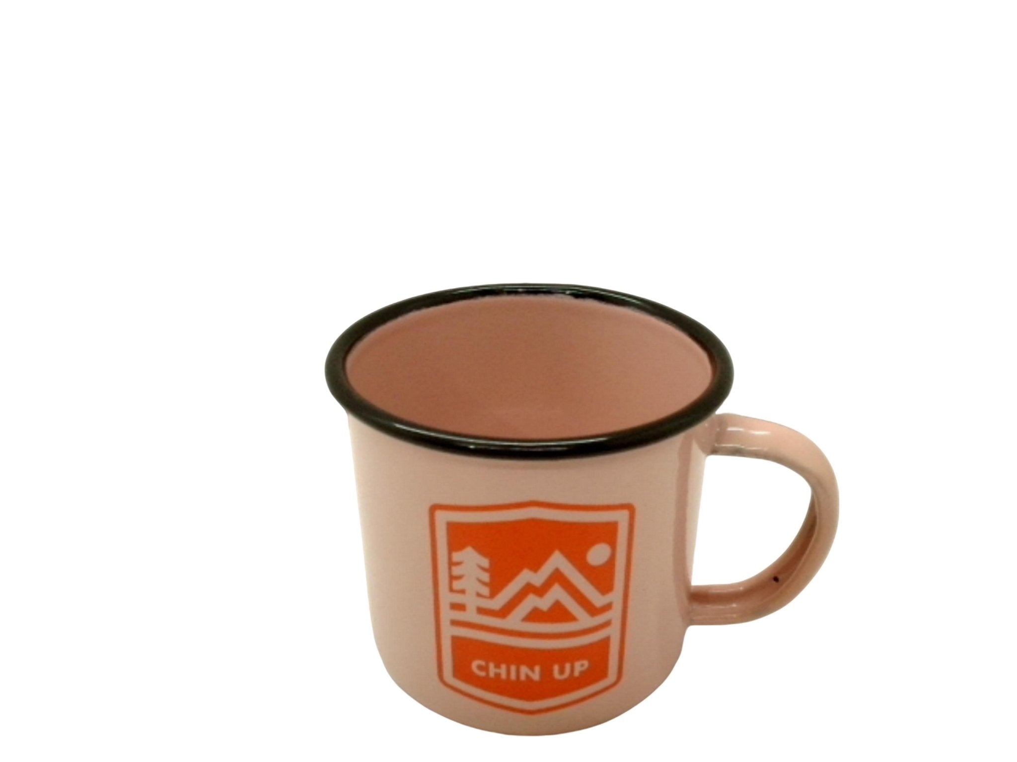 Chin Up 12oz Enamel Camping Coffee Mug - Brantford Surplus