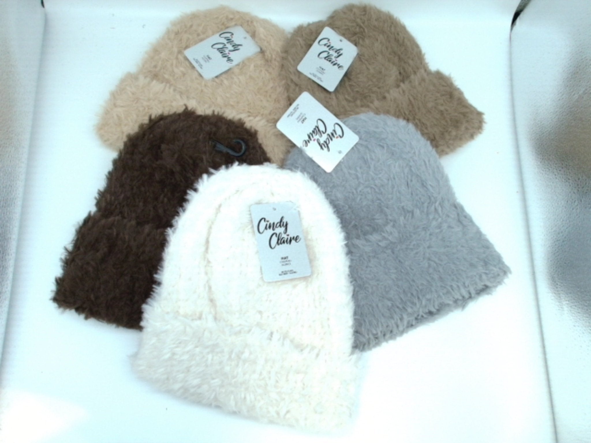 Cindy Claire Fur Lined Winter Hat - Assorted Colors - Brantford Surplus