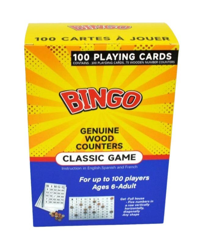 Classic Bingo Set - 100 Cards & 75 Balls Game - Brantford Surplus