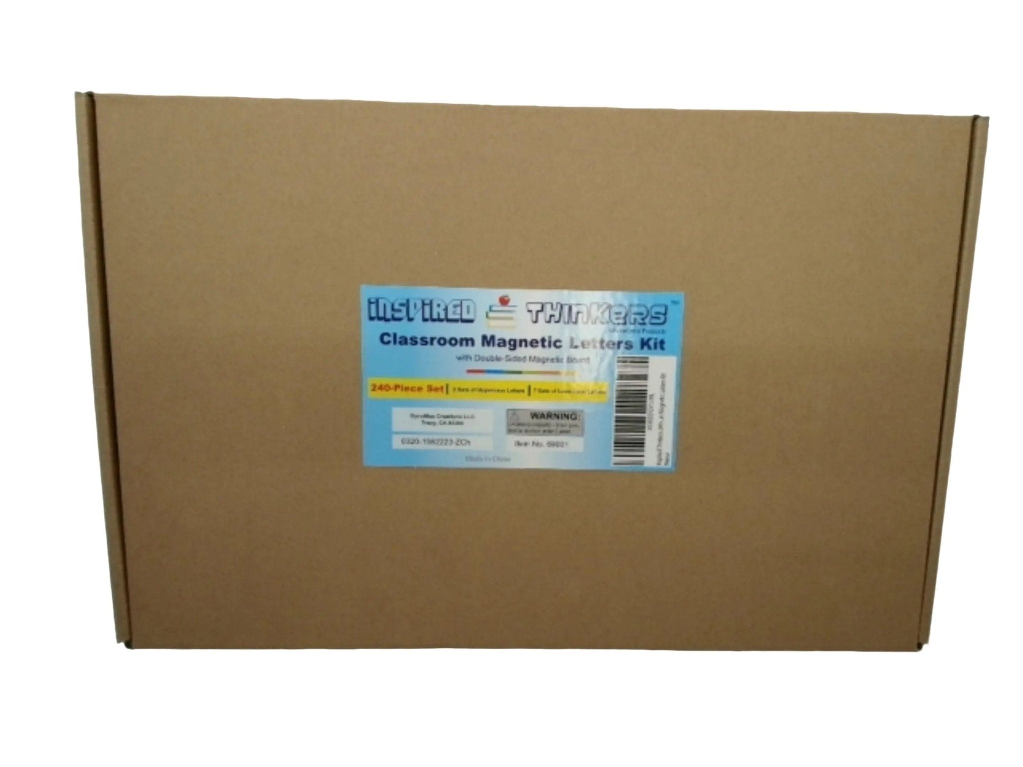 Classroom Magnetic Letters Kit 240pc. Set Inspired Thinkers (display) - Brantford Surplus