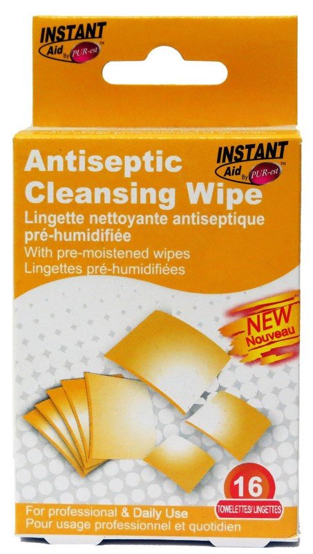 CLEANSING WIPES INSTANT AID BY PUREST ANTISEPTIC - Brantford Surplus