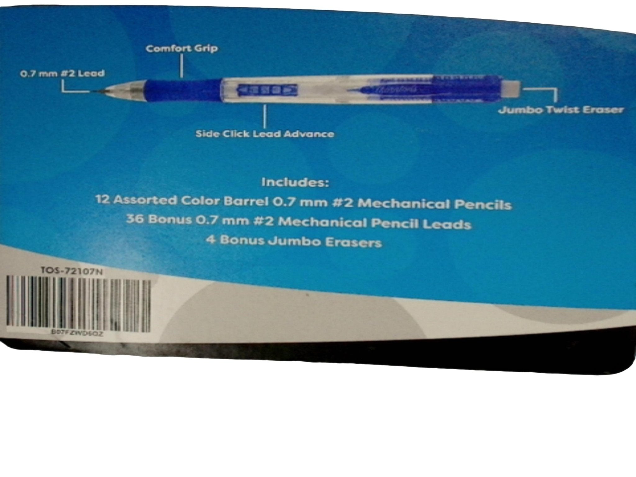 Cleargrip 0.7mm Mechanical Pencils - 12 Assorted Colors - Brantford Surplus