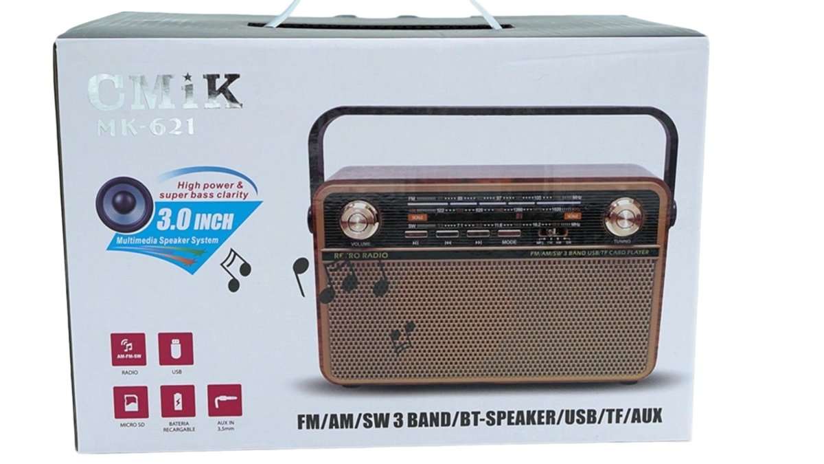 CMIK Bluetooth AM/FM/SW Radio Speaker - 3 Inch Portable - Brantford Surplus