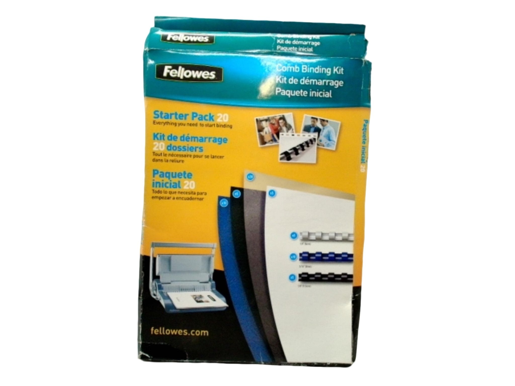 Comb Binding Kit Starter Pack 20 Fellowes - Brantford Surplus