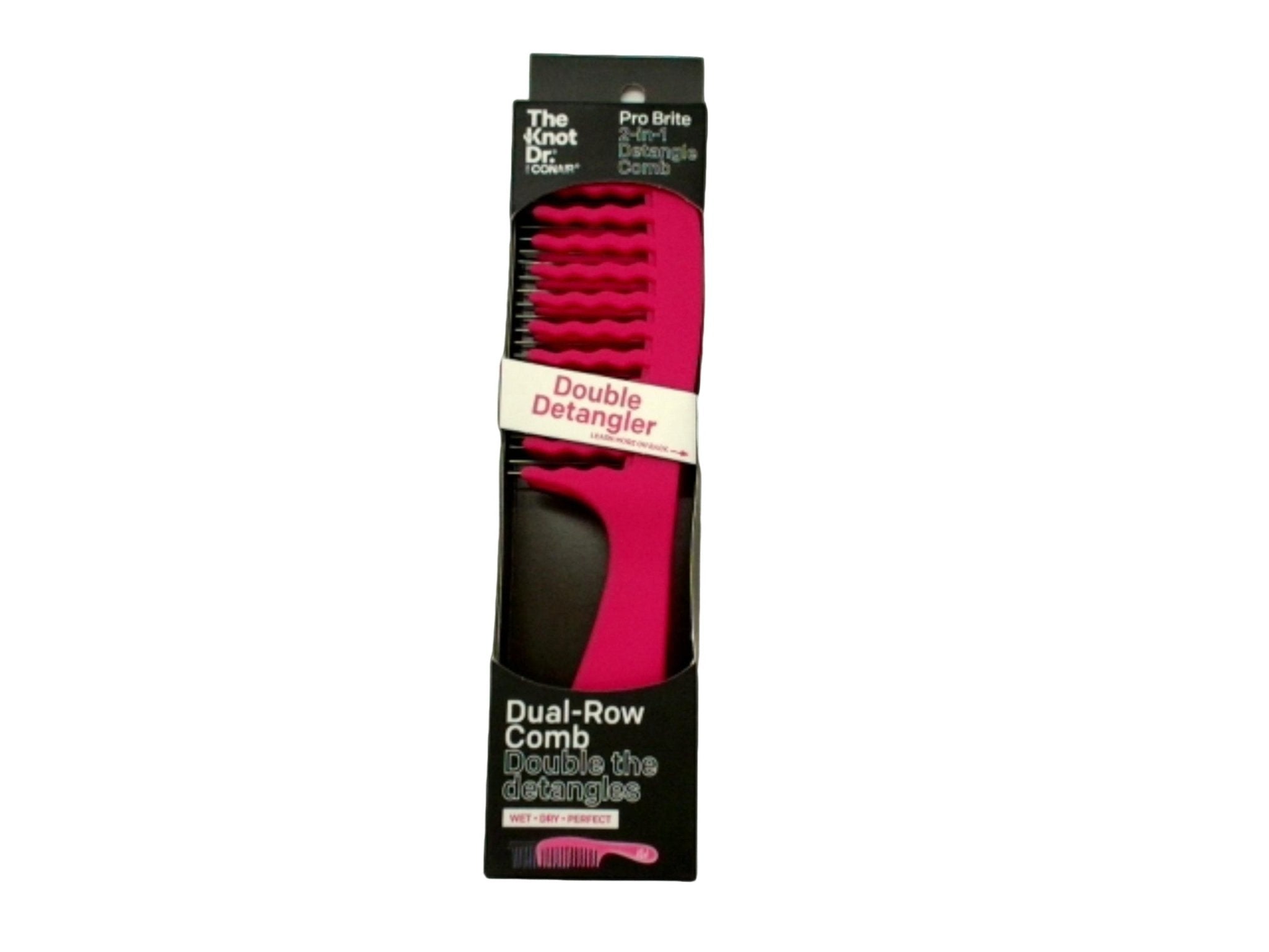 Conair Knot Dr. Dual Row Comb 2 - in - 1 Brush - Brantford Surplus