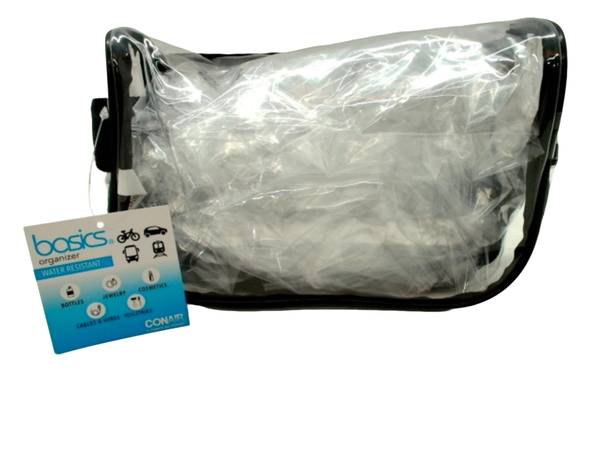 Conair Water - Resistant Organizer Bag - Clear Basics Storage - Brantford Surplus
