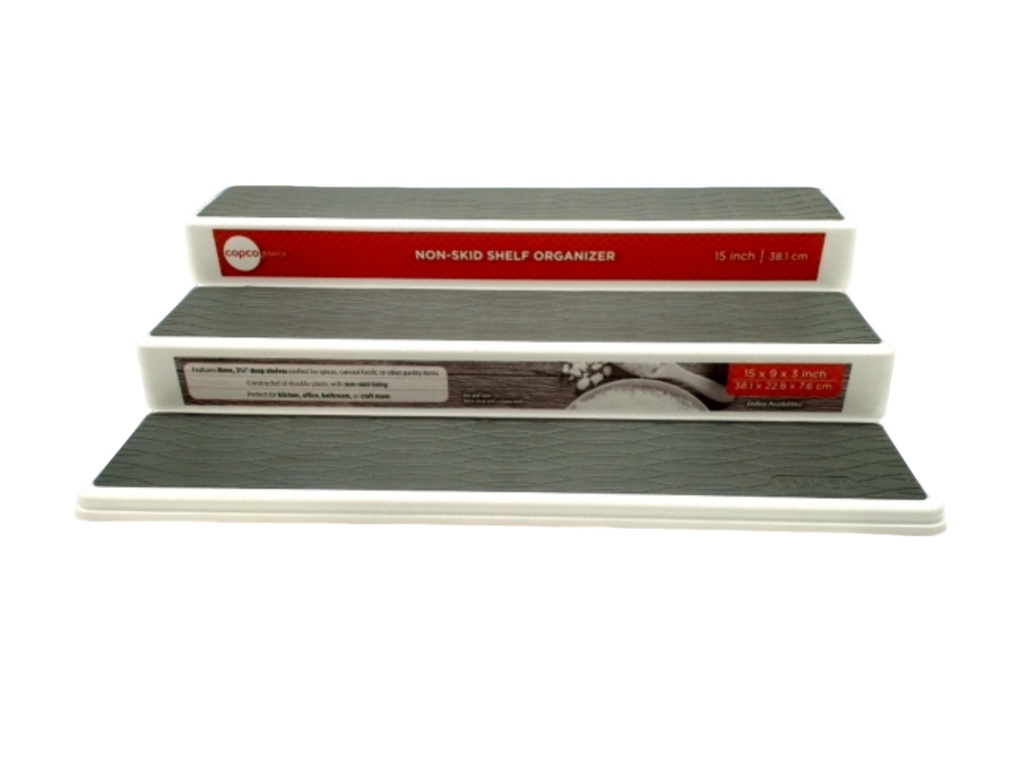 Copco Grey 3 - Tier Non - Slip Shelf Organizer - Brantford Surplus