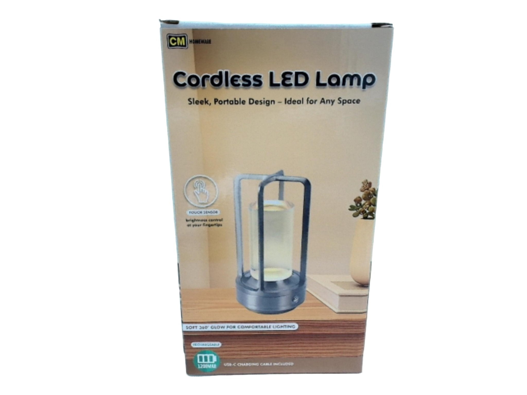 Cordless Dimmable Table Lamp - 3 Level Touch Light - Brantford Surplus