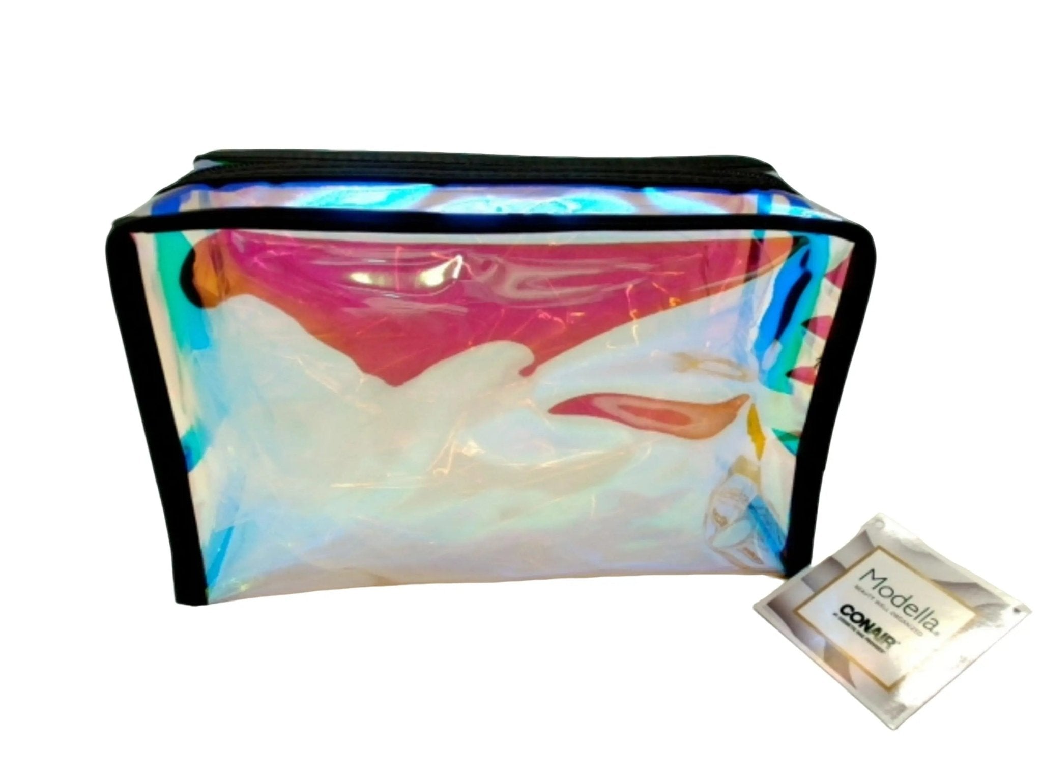 Cosmetic Bag 4" x 9.5" x 5.5" Iridescent Modella Conair - Brantford Surplus